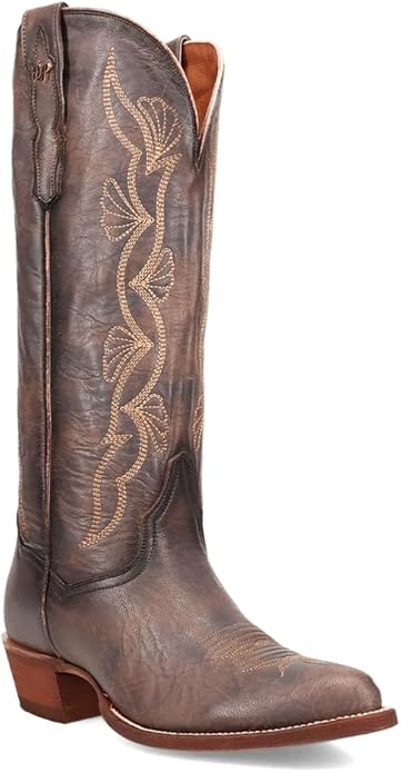 Dan Post Sunrise Canyon DP7031 Women’s Grey Pointed Toe Pull-On Western Casual Boots
