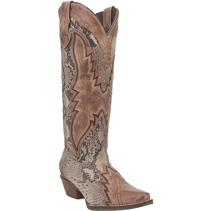 Laredo L52461  Women's Shawnee Reptile Print Western Boots - Tan