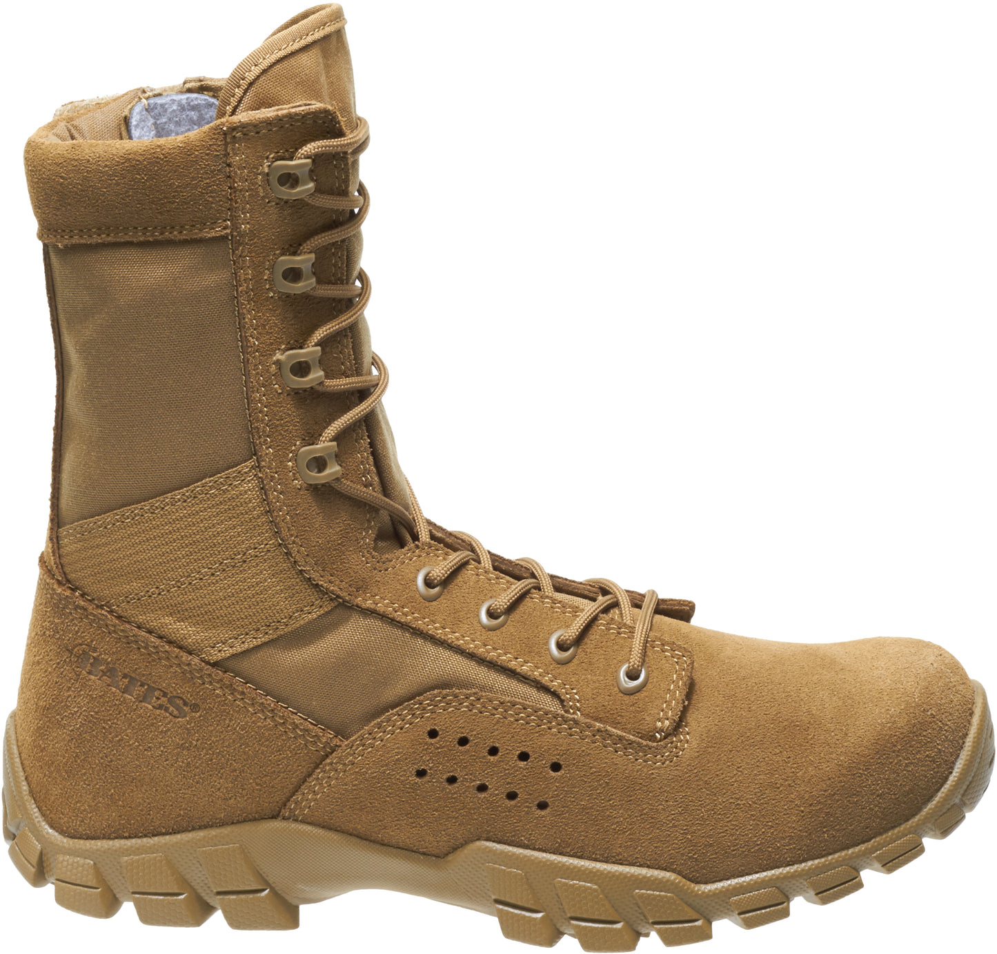 Bates 22680 Mens Cobra 8" Coyote Side Zip Hot Weather Jungle Boot