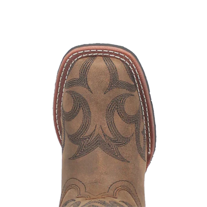 Laredo Sariah L5943-BN97 Women’s Square Toe Leather Cowboy Boots – Brown