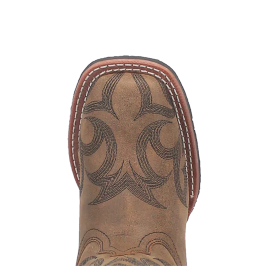 Laredo Sariah L5943-BN97 Women’s Square Toe Leather Cowboy Boots – Brown