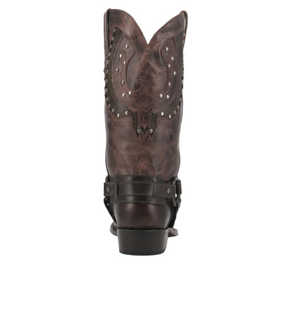 Dingo D1851 Men's War Eagle Studded Toe Pull-On Boots Brown