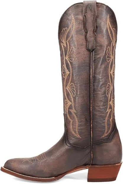 Dan Post Sunrise Canyon DP7031 Women’s Grey Pointed Toe Pull-On Western Casual Boots