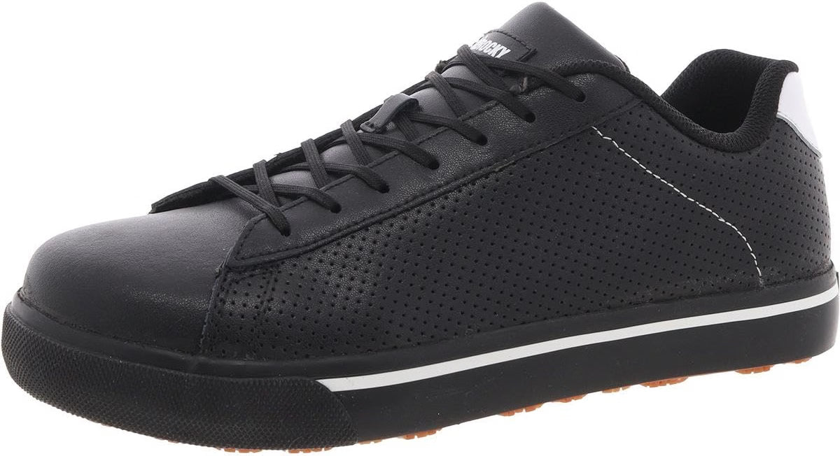 Rocky RKK404ZA Men's Skate Low Nano Comp Toe Black White Work Shoes