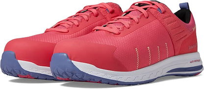 Timberland PRO TB0A5UDU-661 Women's Overdrive Composite Safety Toe Pink White Yellow Work Sneakers