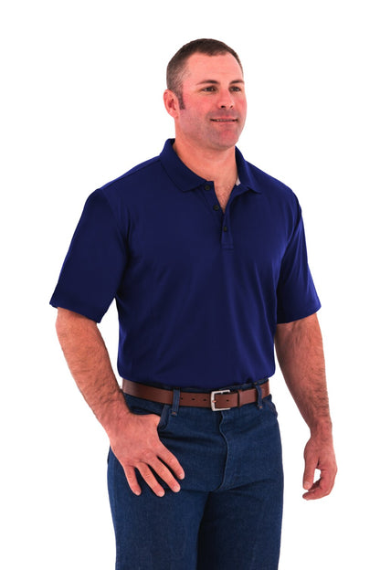 Noble Outfitters 12500-731 Mens Coolflo Performance Deep Water BluePolo Shirt