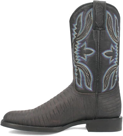 Dingo – Men’s Saw Buck Western Boot – DI140 – Black – Classic Cowboy Style