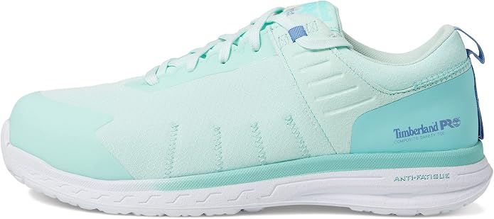 Timberland PRO TB0A5UEF-484 Women's Overdrive Composite Safety Toe Aqua/Sage/Purple Work Sneakers