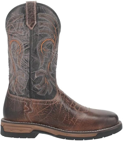 Laredo Hawke L6920 Men’s Square Toe Boot – Brown/Black