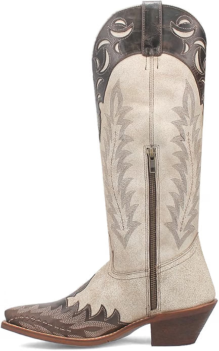 Laredo L52224 Women's Paige Off White Western Boots