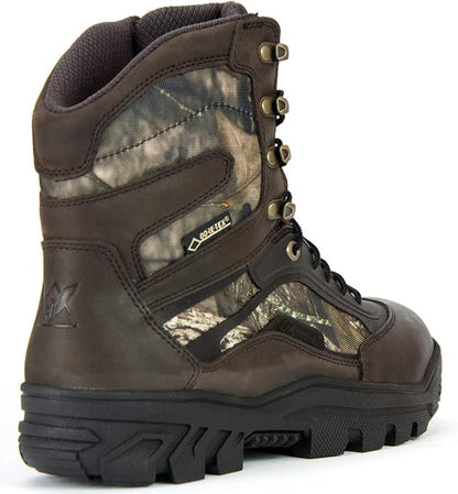 Thorogood 863-4200 Men's Veracity GTX 8" Waterproof Hunting Boot, Brown/Mossy Oak