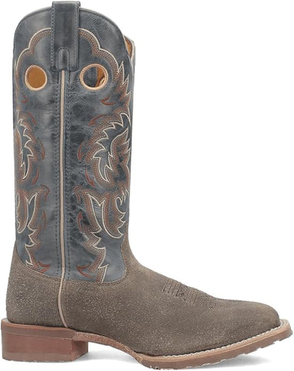 Laredo Men’s Summit L7730 Broad Square Toe Western Boot – Grey