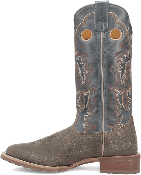 Laredo Men’s Summit L7730 Broad Square Toe Western Boot – Grey