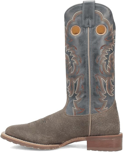 Laredo Men’s Summit L7730 Broad Square Toe Western Boot – Grey