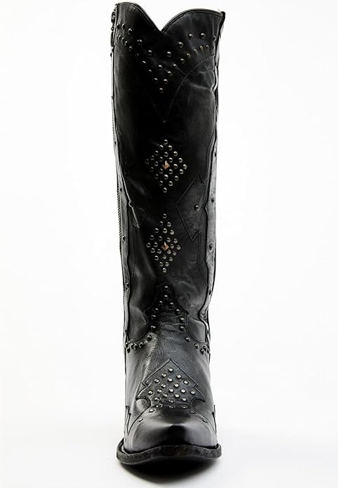 Dan Post Daredevil MFDP4353 Women's 15" Black Snip Toe Western Boots
