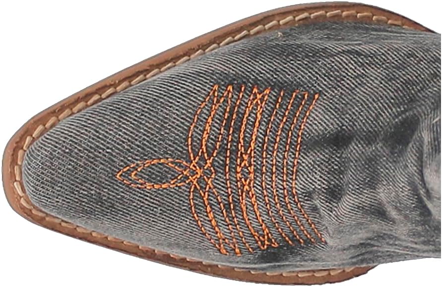 Dingo Texas Tornado Di943-BLA Women’s Embroidered Snip Toe Western Casual Boots-Black