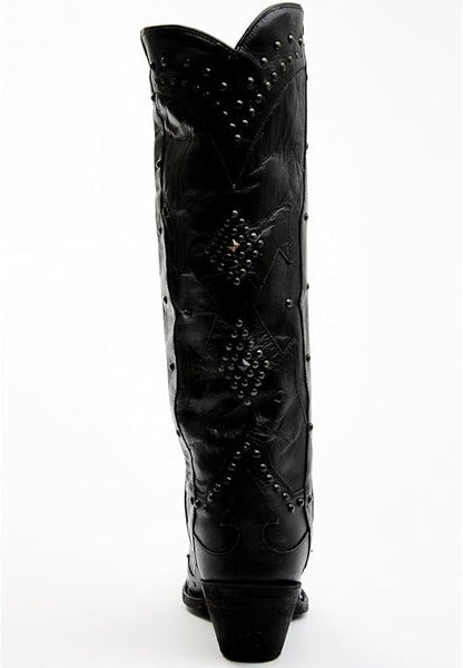 Dan Post Daredevil MFDP4353 Women's 15" Black Snip Toe Western Boots