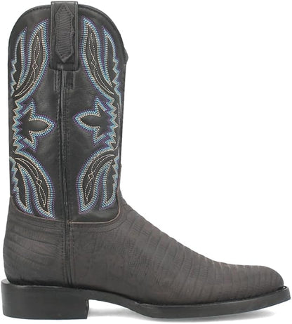 Dingo – Men’s Saw Buck Western Boot – DI140 – Black – Classic Cowboy Style
