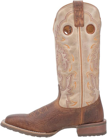 Laredo Peete L7991 Men’s 13" Leather Cowboy Boots – Rust