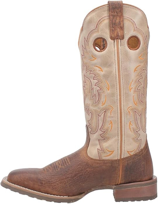 Laredo Peete L7991 Men’s 13" Leather Cowboy Boots – Rust