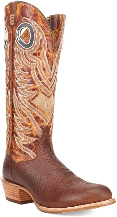 Dan Post Ranked DP5196 Men’s Bison Embroidered Round Toe Western Boots