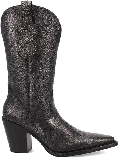 Dingo Di2241-BLA Women’s RDingo Women’s Rhythm N' Blues  Black Leather Western Boots – Cowgirl Bootshythm N' Blues DI2241-BLA Black Leather Western Boots – Cowgirl Boots