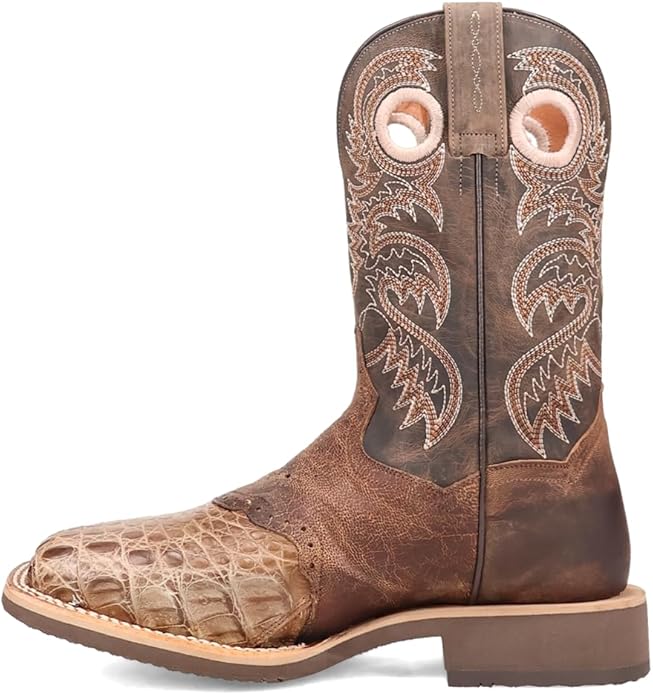 Dan Post Egan DP5181 Men’s Premium Embroidered Square Toe Dress Boots