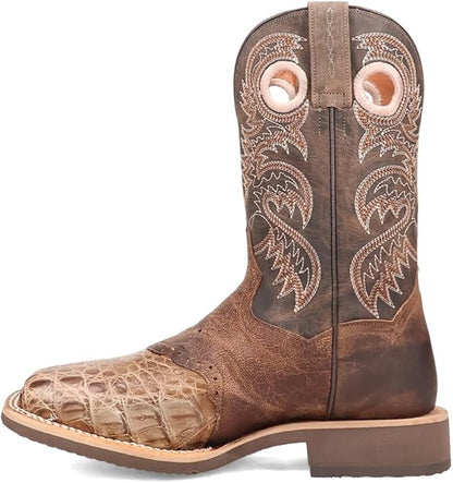 Dan Post Egan DP5181 Men’s Premium Embroidered Square Toe Dress Boots