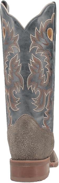 Laredo Men’s Summit L7730 Broad Square Toe Western Boot – Grey