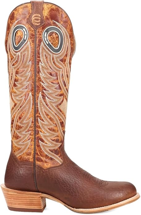 Dan Post Ranked DP5196 Men’s Bison Embroidered Round Toe Western Boots
