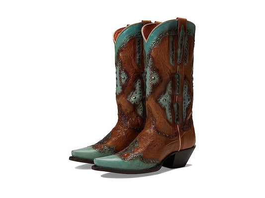 Dan Post DP4985 Women's Darby Brown & Turquoise Western Boots