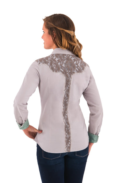 Noble Outfitters 21005-014 Womens Bluegrass Button Lace Shirt