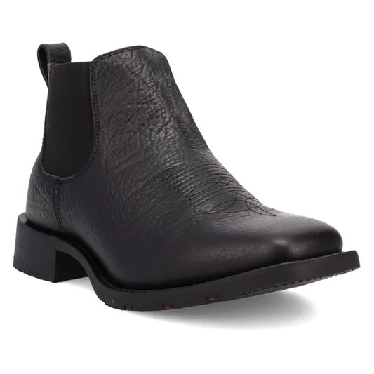 Laredo L70008  Men's Devin Black Leather Western Ankle Boots