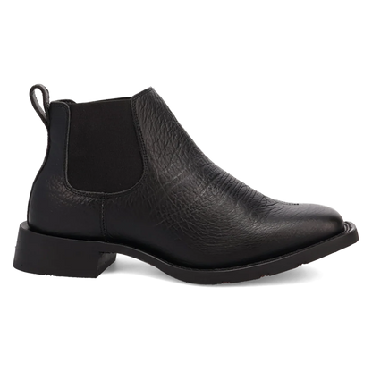 Laredo L70008  Men's Devin Black Leather Western Ankle Boots