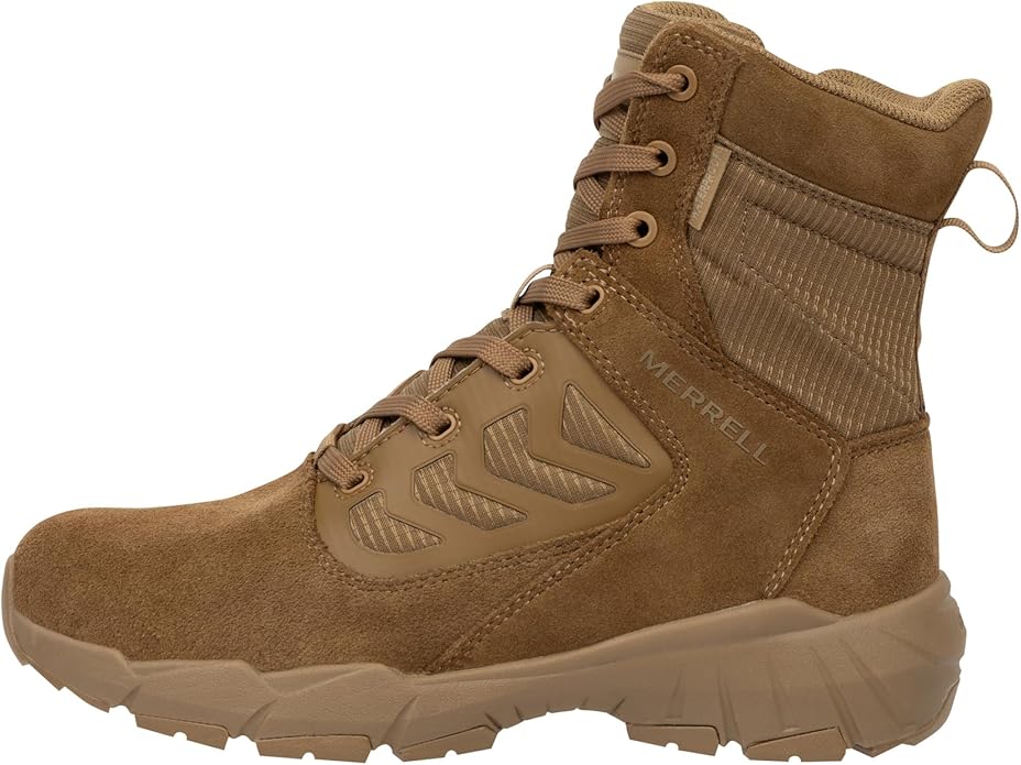 Merrell Men’s Fullbench 8-Inch Tactical Waterproof Side-Zip Work & Military Boot
