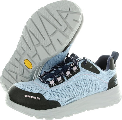 Rocky RKK428ZA Women's V-Lite Lace-Up Nano Comp Light Blue Work Shoes