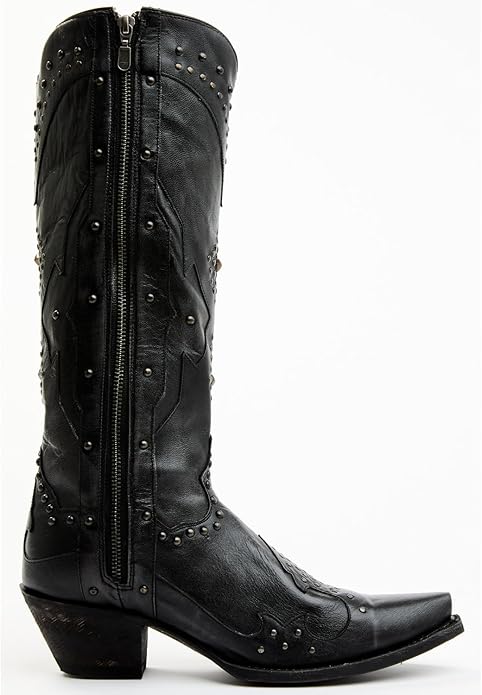 Dan Post Daredevil MFDP4353 Women's 15" Black Snip Toe Western Boots