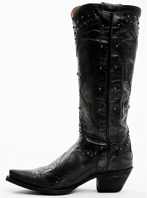 Dan Post Daredevil MFDP4353 Women's 15" Black Snip Toe Western Boots