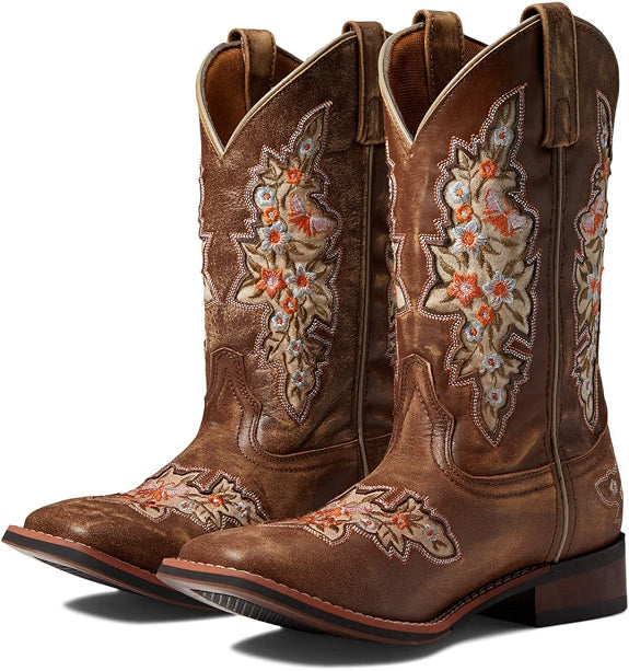 Laredo L5857 Women's Malena Tan Embossed Western Boots