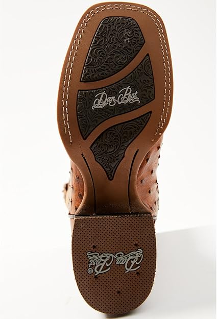 Dan Post DP80064 Women's Full Quill Ostrich Broad Square Toe Western Boots