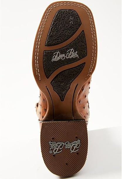 Dan Post DP80064 Women's Full Quill Ostrich Broad Square Toe Western Boots