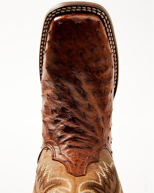 Dan Post DP80064 Women's Full Quill Ostrich Broad Square Toe Western Boots