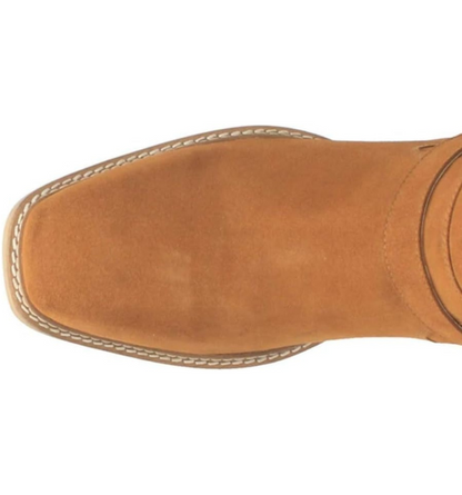 Dingo DI296 Men's Calgary Square Toe Leather Ankle Boots - Brown