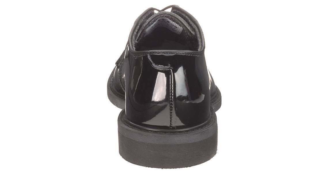 Men's Bates High Gloss Military Oxford Shoe, Black