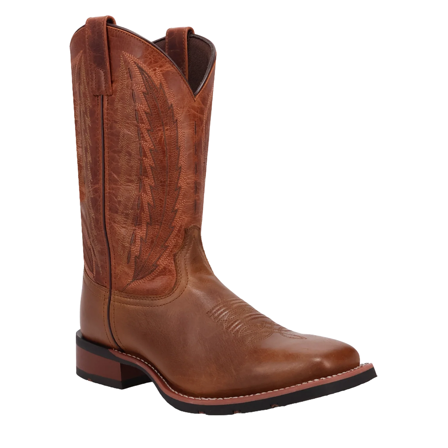 Laredo Tulane L8013 Men’s Tan & Brown Leather Western Boots
