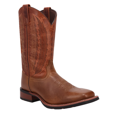 Laredo Tulane L8013 Men’s Tan & Brown Leather Western Boots