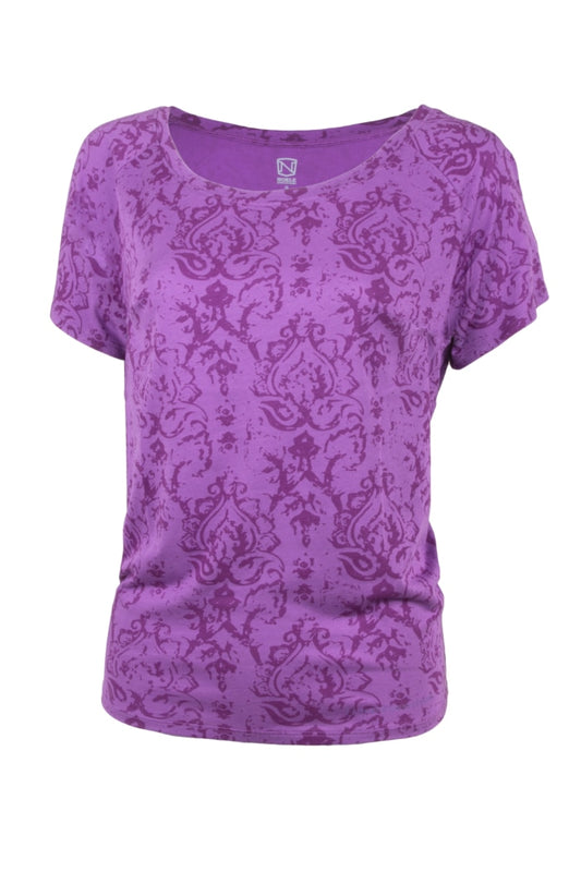 Noble Outfitters 22510-604 Womens Grape Lorinda Top Shirt