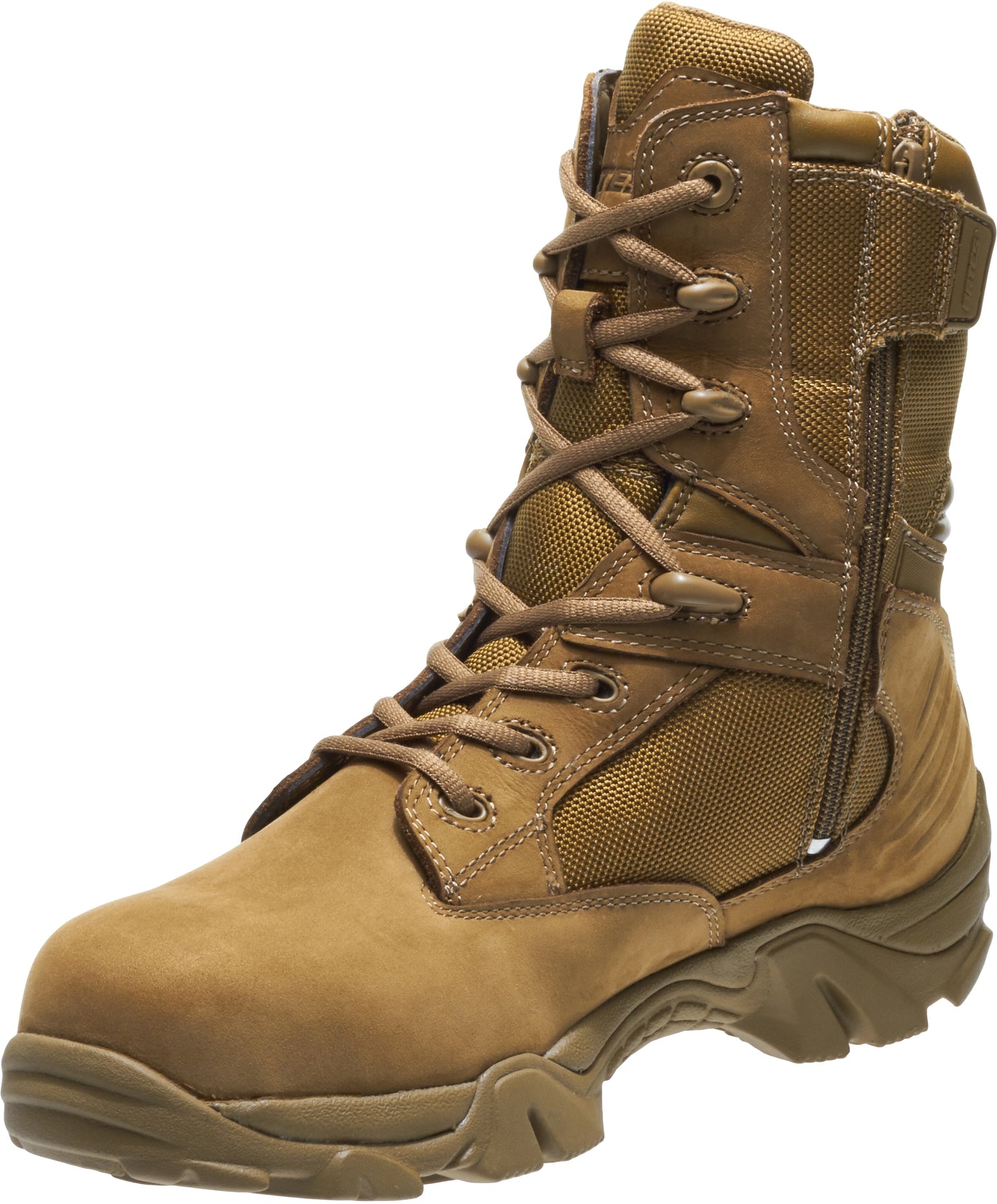 Bates Men's GX-8 Waterproof Composite Toe Side Zip Military and Tactical Boot, Coyote