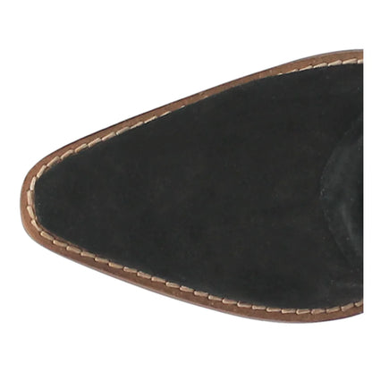 Spirit Trail Di201-BLA Premium Studded Fringe Snip Toe Western Boots - Black