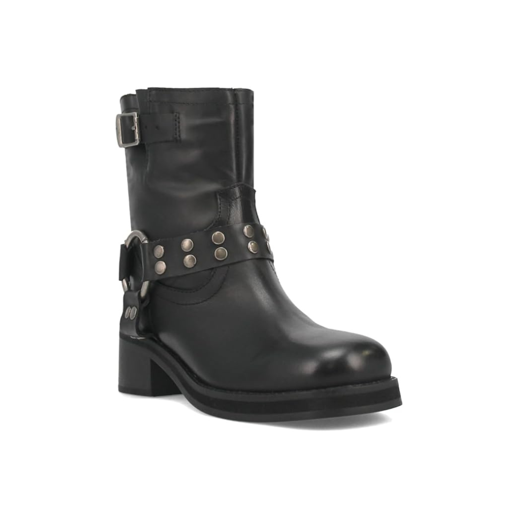 Dingo DI221 Anarchy Women’s Leather Ankle Bootie, Black